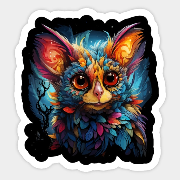 Tarsier Rainbow Sticker by JH Mart